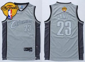 Jerseys Factory Cheap Cavaliers #23 LeBron James Grey Anniversar