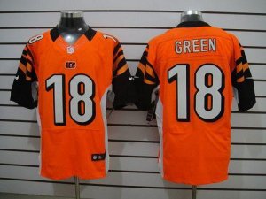 Jerseys Factory Cheap Nike Bengals #18 A.J. Green Orange Alterna
