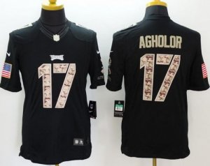 Jerseys Factory Cheap Nike Eagles #17 Nelson Agholor Black Men's
