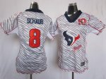 Jerseys Factory Cheap Nike Texans #8 Matt Schaub Zebra With 10TH