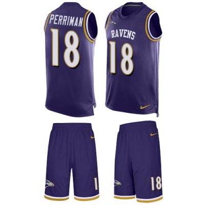 Jerseys Factory Cheap Nike Ravens #18 Breshad Perriman Purple Te