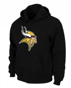 Jerseys Factory Cheap Minnesota Vikings Logo Pullover Hoodie Bla
