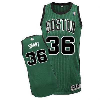 Jerseys Factory Cheap Revolution 30 Celtics #36 Marcus Smart Gre
