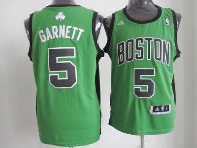 Jerseys Factory Cheap Celtics #5 Kevin Garnett Green(Black No.)