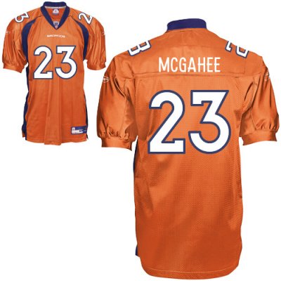 Jerseys Factory Cheap Broncos #23 Willis McGahee Orange Stitched