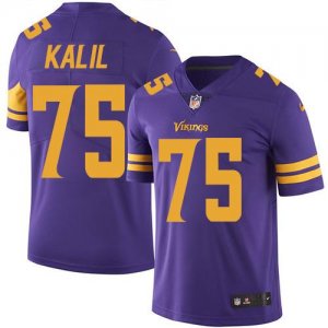 Jerseys Factory Cheap Nike Vikings #75 Matt Kalil Purple Men's S
