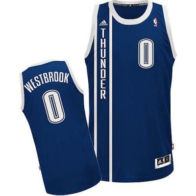 Jerseys Factory Cheap Thunder #0 Russell Westbrook Blue Alternat