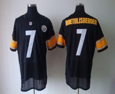 Jerseys Factory Cheap Nike Steelers #7 Ben Roethlisberger Black