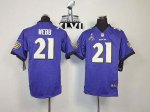 Jerseys Factory Cheap Nike Ravens #21 Lardarius Webb Purple Team
