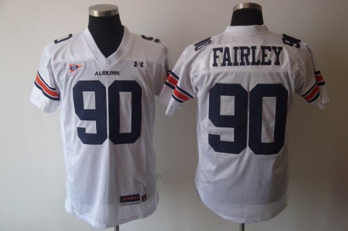 Jerseys Factory Cheap Tigers #90 Fairley White Embroidered NCAA