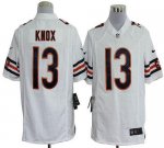 Jerseys Factory Cheap Nike Bears #13 Johnny Knox White Men's Emb