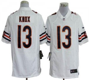 Jerseys Factory Cheap Nike Bears #13 Johnny Knox White Men's Emb