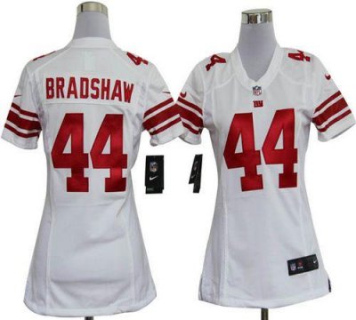Jerseys Factory Cheap Nike Giants #44 Ahmad Bradshaw White Women