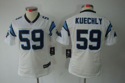 Jerseys Factory Cheap Nike Panthers #59 Luke Kuechly White Women