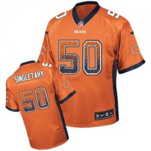 Jerseys Factory Cheap Nike Bears #50 Mike Singletary Orange Alte