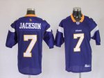 Jerseys Factory Cheap Vikings #7 Tarvaris Jackson Purple Stitche