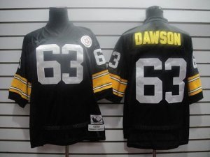 Jerseys Factory Cheap Mitchell And Ness Steelers #63 Dawson Blac