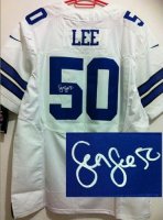 Jerseys Factory Cheap Nike Cowboys #50 Sean Lee White Men's Embr