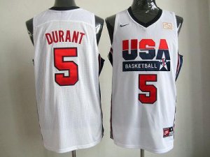 Jerseys Factory Cheap Nike Team USA #5 Kevin Durant White 2012 U