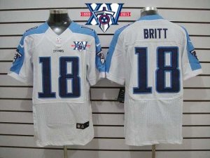 Jerseys Factory Cheap Nike Titans #18 Kenny Britt White With 15t