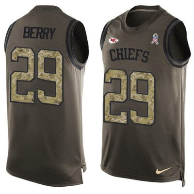 Jerseys Factory Cheap Nike Chiefs #29 Eric Berry Green Men's Sti