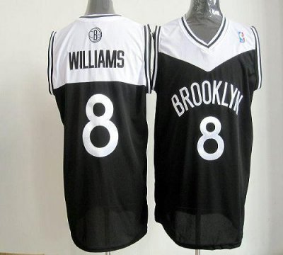 Jerseys Factory Cheap Nets #8 Deron Williams Black Road Revoluti