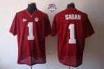 Jerseys Factory Cheap Crimson Tide #1 Nick Saban Red 2013 BCS Na