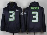 Jerseys Factory Cheap Seattle Seahawks #3 Russell Wilson Blue Pu