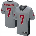 Jerseys Factory Cheap Nike 49ers #7 Colin Kaepernick Grey Shadow
