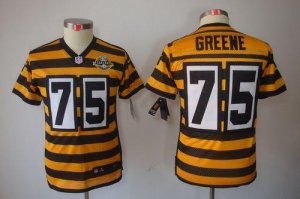 Jerseys Factory Cheap Nike Steelers #75 Joe Greene Black/Yellow
