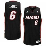 Jerseys Factory Cheap Heat #6 LeBron James Black Revolution 30 "