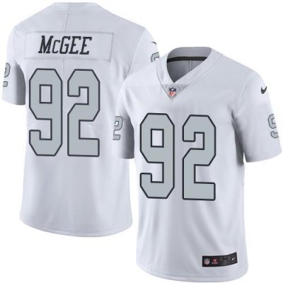 Jerseys Factory Cheap Nike Raiders #92 Stacy McGee White Men's S