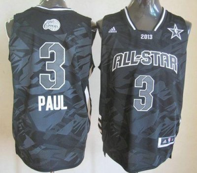 Jerseys Factory Cheap Clippers #3 Chris Paul Black 2013 All Star