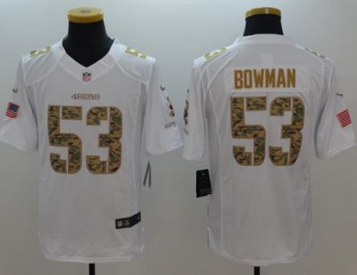 Jerseys Factory Cheap Nike 49ers #53 NaVorro Bowman White Men's