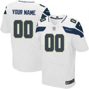 Jerseys Factory Cheap Nike Seattle Seahawks Customized White Emb