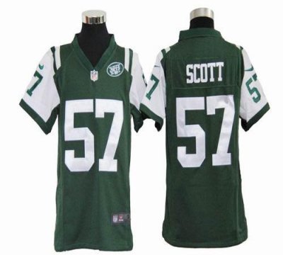 Jerseys Factory Cheap Nike Jets #57 Bart Scott Green Team Color