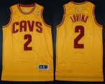Jerseys Factory Cheap Cavaliers #2 Kyrie Irving Yellow Alternate