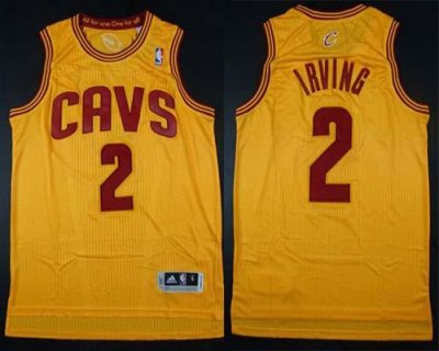 Jerseys Factory Cheap Cavaliers #2 Kyrie Irving Yellow Alternate