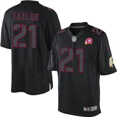 Jerseys Factory Cheap Nike Redskins #21 Sean Taylor Black With 8