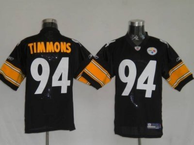 Jerseys Factory Cheap Steelers #94 Lawrence Timmons Black Stitch