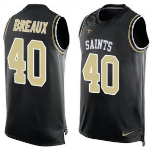 Jerseys Factory Cheap Nike Saints #40 Delvin Breaux Black Team C