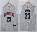 Jerseys Factory Cheap Cavaliers #23 LeBron James Grey City Light