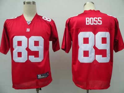 Jerseys Factory Cheap Giants #89 Kevin Boss Red Stitched NFL Jer