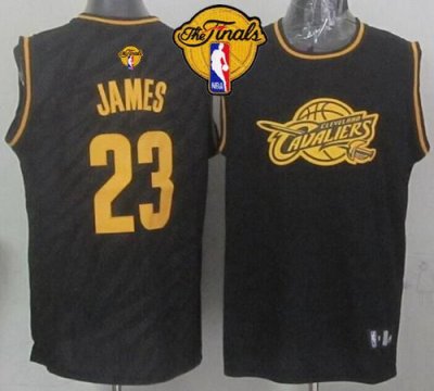 Jerseys Factory Cheap Cavaliers #23 LeBron James Black Precious