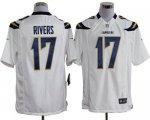 Jerseys Factory Cheap Nike Chargers #17 Philip Rivers White Men'
