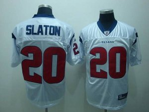 Jerseys Factory Cheap Texans #20 Steve Slaton White Stitched NFL