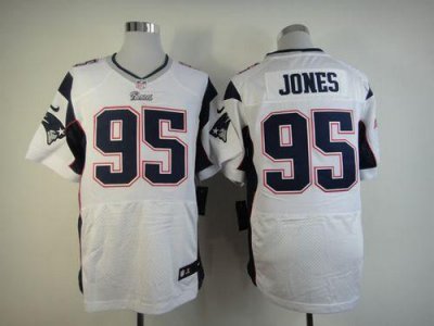 Jerseys Factory Cheap Nike Patriots #95 Chandler Jones White Men