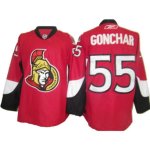 Jerseys Factory Cheap Senators #55 Sergei Gonchar Embroidered Re