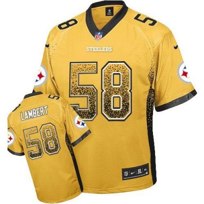 Jerseys Factory Cheap Nike Steelers #58 Jack Lambert Gold Men's