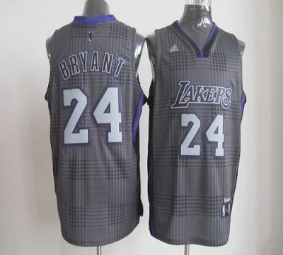 Jerseys Factory Cheap Lakers #24 Kobe Bryant Black Rhythm Fashio